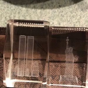 NY City Etched Crystal in decorative box Souvenirs
